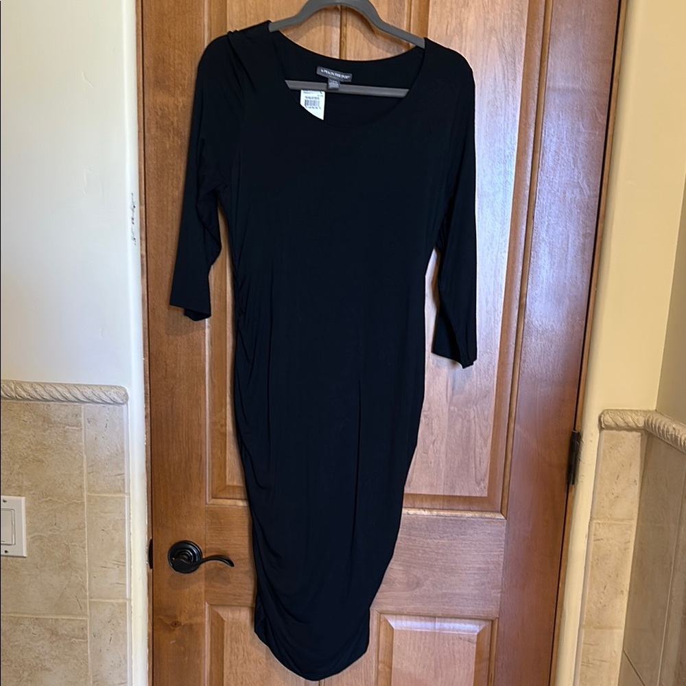 Elegant Black Maternity Dress
